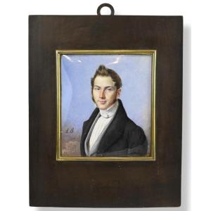 Miniature - Portrait Of A Nobleman - 19th Century